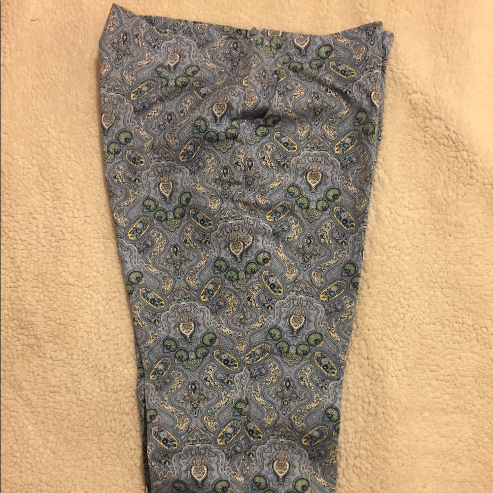 Gap Cropped Paisley pants